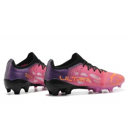 Puma Ultra 1 3 FG AGG Sunblaze Bluemazing Pink Black Purple Low Men Football Boots