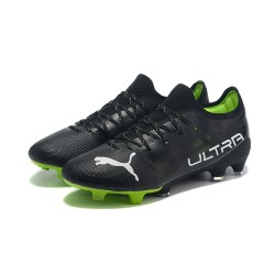 Puma Ultra 1 4 Instinct FG Black Green Low Men Football Boots