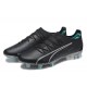 Puma Ultra Ultimate FG Low Black Blue Men Football Boots