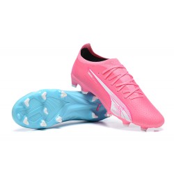 Puma Ultra Ultimate FG Low Blue Pink Men Football Boots