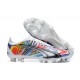 Puma Ultra Ultimate FG White Pink Blue Mixtz Low Men Football Boots