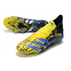 Adidas Predator Freak.1 FG Black And Blue Yellow Football Boots