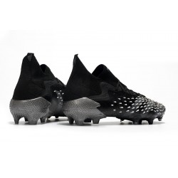 Adidas Predator Freak.1 FG Black Wite Silver Football Boots