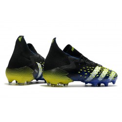 Adidas Predator Freak.1 FG Black Yellow With Blue White Football Boots