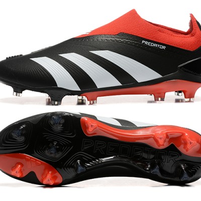 Adidas Predator Accuracy FG Boots Black Red White Mens Football Boots