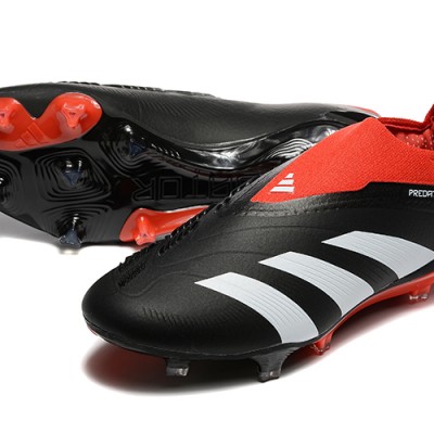 Adidas Predator Accuracy FG Boots Black Red White Mens Football Boots