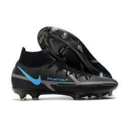 Nike Phantom GT2 Elite DF FG Mid Black Blue Football Boots